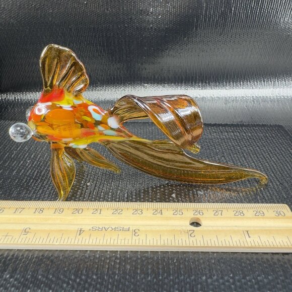 Hand Blown Russian Art Glass Fish Figurine Delicate Figure Hand Made In Russia - Picture 3 of 14